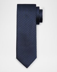 Men's Multi-Geometric Jacquard Silk Tie