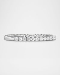 DY Eden Eternity Wedding Band Ring with Diamonds and Platinum