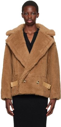 Max Mara Brown Vanadio Camel Wool Jacket