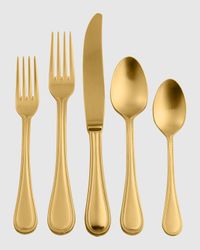 Perla Ice Oro 5-Piece Flatware Set