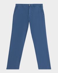 Men's Flat Front Trousers in Signature Sateen