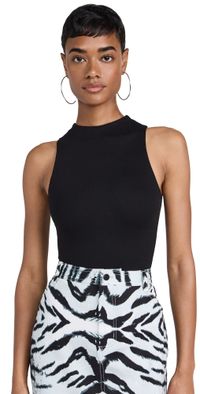 AFRM Cami Tank Thong Bodysuit Noir L