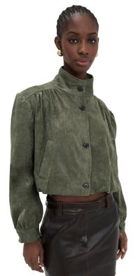 Lioness Luminous Faux Suede Jacket Safari L