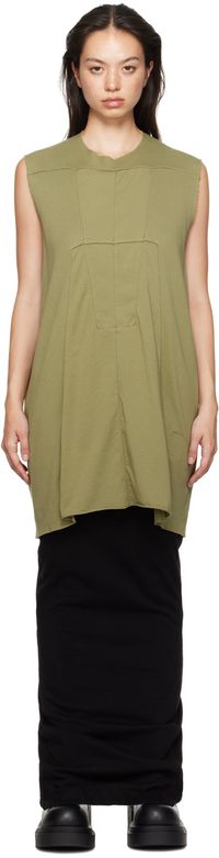 Rick Owens DRKSHDW Khaki Luxor SL Tank Top