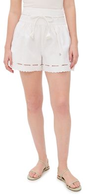 Hunter Bell Fern Shorts White Embroidery 2