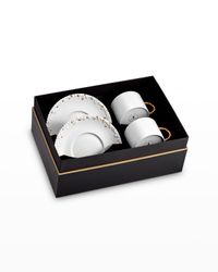 Haas Mojave Teacup + Saucers, Set of 2