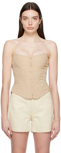 Stella McCartney Beige Lace-Up Corset