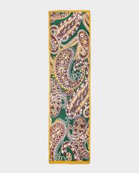 Orfeo Silk-Blend Paisley Scarf