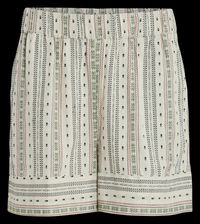 Vila - Short rayé en coton - Taille 42 - Beige