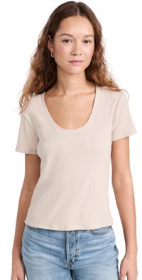 Z Supply Sirena Short Sleeve Tee Putty XS