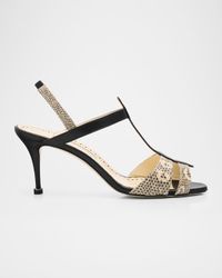 70mm Retauxlo Mixed Leather Sandals