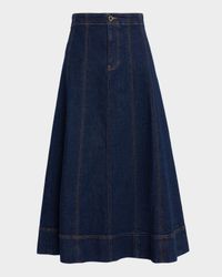 Alix Denim Midi Skirt