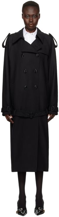 Givenchy Black Oversized Trench Coat