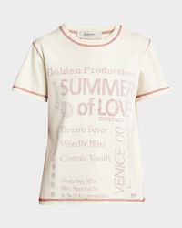 Journey-Print Gauze Jersey Short-Sleeve T-Shirt