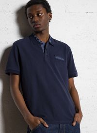 Napapijri - Polo regular en coton - Taille 2XL - Bleu