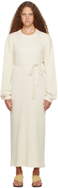 Baserange Off-White Shaw Midi Dress