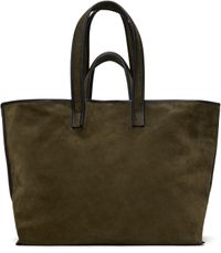 KASSL Editions Khaki Suede Tote