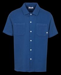 Farah - Chemise oversize col classique en coton bio - Taille XL - Bleu