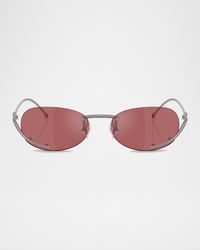 Men's DL1004 Oval Sunglasses