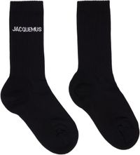 JACQUEMUS Chaussettes noires à logo - Les classiques