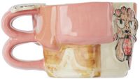 Handle With Care by Christian Moses Pink & White Tiny Dancer Patchwork Mug