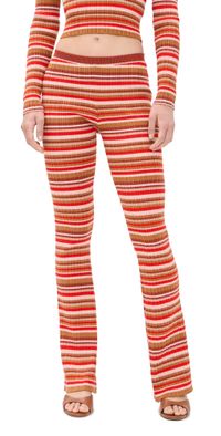 Bananhot Ann Pants Bayadere Rib Stripes M/L