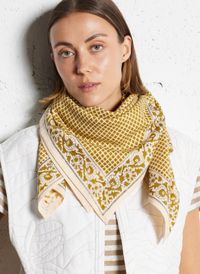 Apaches Collections - Foulard en coton - Taille Unique - Vert