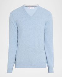 Men's Cashmere Classic Fit V-Neck Sweater