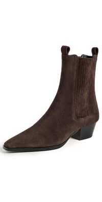 AEYDE Agata Cow Suede Leather Moka Boots Moka 37