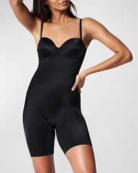 SPANXshape Suit Your Fancy Strapless Cupped Mid-Thigh Bodysuit