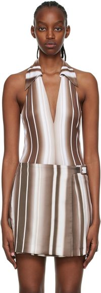 Anne Isabella Camisole brune en polyéthylène recyclé
