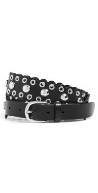 Isabel Marant Zalla Belt Black/Silver 80