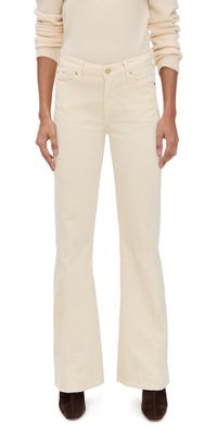 7 For All Mankind Twisted Dojo Tailorless Corduroy Pants Corduroy Eggshell 34