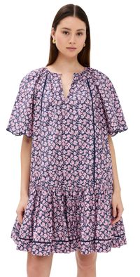 Merlette Palermo Print Dress Sunset Rose Floral Print XS