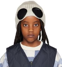 C.P. Company Kids Kids Off-White Goggle Beanie