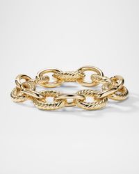 Oval Link Chain Bracelet in 18K Gold, 17mm