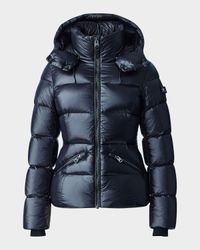 Madalyn Lustrous Light Down Jacket with Hood
