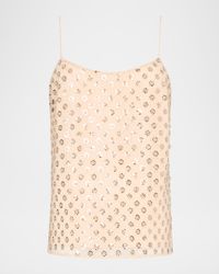 Rylan Sequin-Embroidered Tank Top