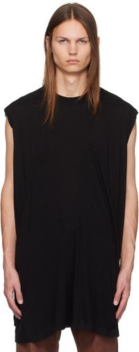 Rick Owens Black Porterville Rainino Splintered T-Shirt