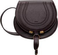 Chloé Burgundy Small Marcie Saddle Bag