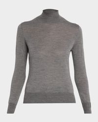 Turtleneck Wool-Silk Sweater