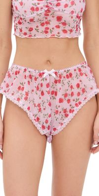 For Love & Lemons Lottie Sleep Shorts Pink S