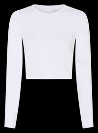 Girlfriend Collective - Top moulant court col rond - Taille 4XL - Blanc