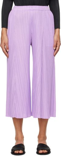 PLEATS PLEASE ISSEY MIYAKE Purple Mellow Pleats Trousers