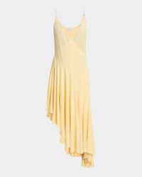 Asymmetric Sleeveless Midi Dress