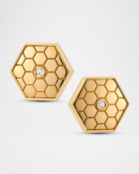 18K Yellow Gold Baia Sommersa Diamond Stud Earrings