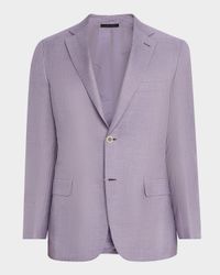 Men's Cashmere and Silk Single-Breasted Sport Coat