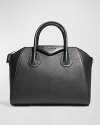 Antigona Small Top Handle Bag in Grained Leather