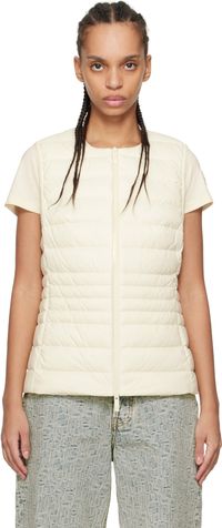 Moncler White Irigny Down Vest
