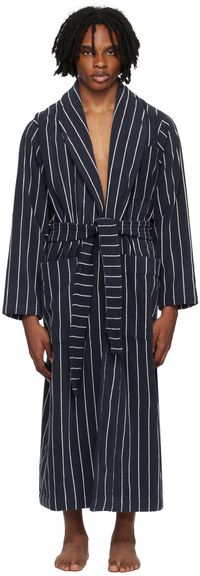 Tekla Navy Classic Bathrobe